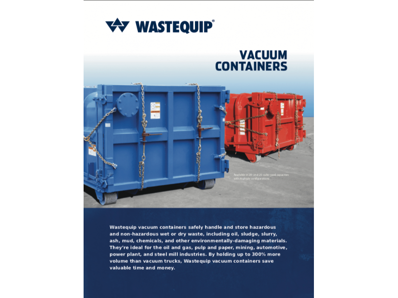 Product Literature Wastequip